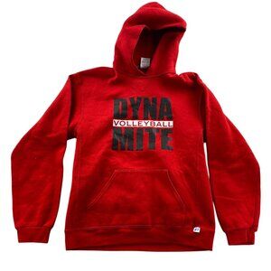 Russell Athletic Boys Dynamite Volleyball Hoodie Sweatshirt Youth XL Red Pullove